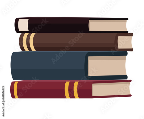pile textbooks library