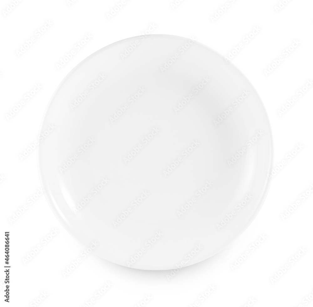empty plate isolated on white background empty plate isolated on white background