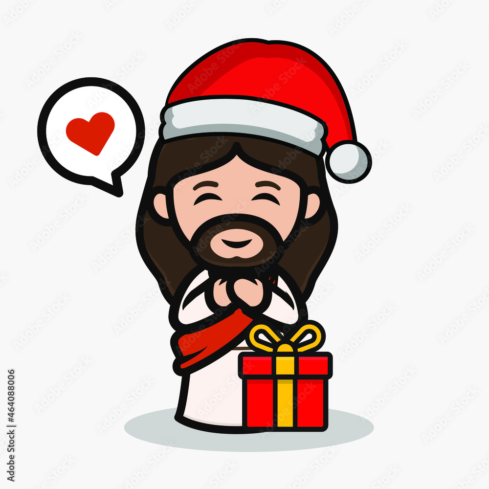 Cute Christmas mascot design illustration Cute Christmas mascot design illustration