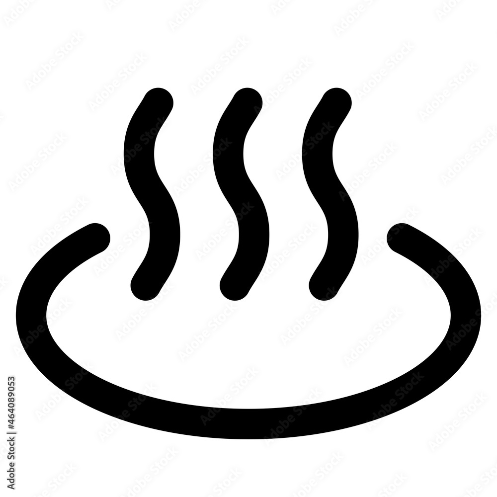 Obraz premium 温泉マークのアイコン(黒)