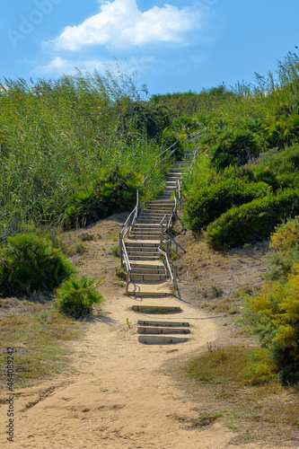 stairway to the beach   sky