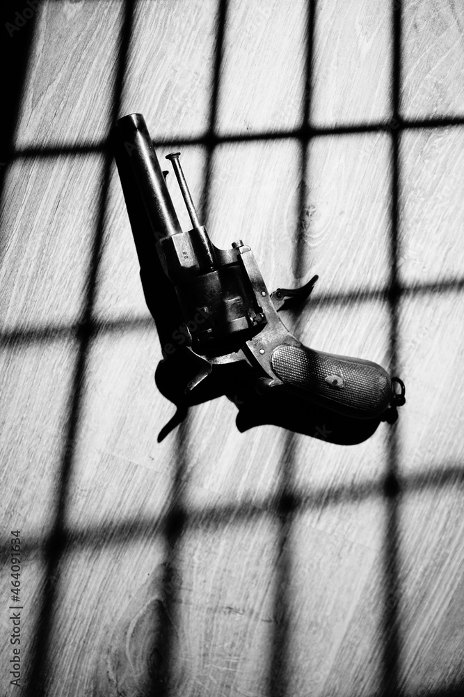 Pistol gun dark at night Stock Photo Adobe Stock