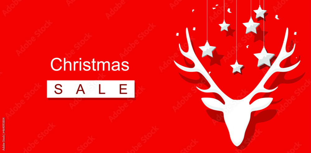 Christmas sale. Merry Christmas and Happy New Year cards.