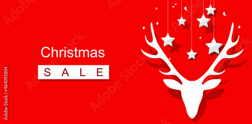 Obraz na płótnie Christmas sale. Merry Christmas and Happy New Year cards. w salonie