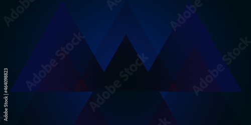 modern dark pattern, cool triangle blue gradient, background color spike, mountains