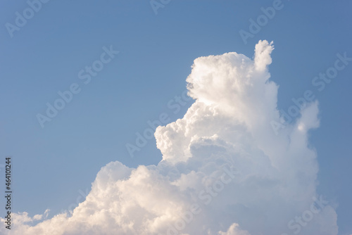 texture of thick clouds on a background of blue sky photo