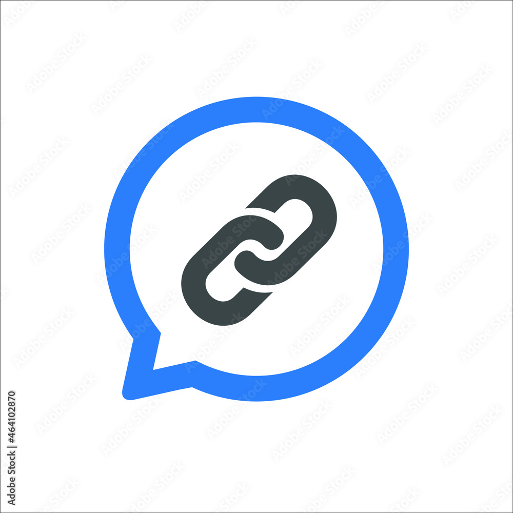 link icon in bubble talk link icon in bubble talk