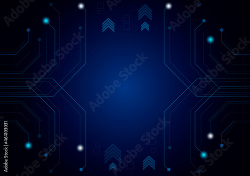 Digital Lines and Dots Technology Concept Background