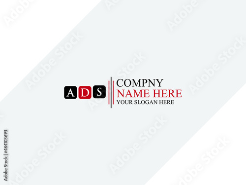 Alphabet ADS Letter Logo Icon design