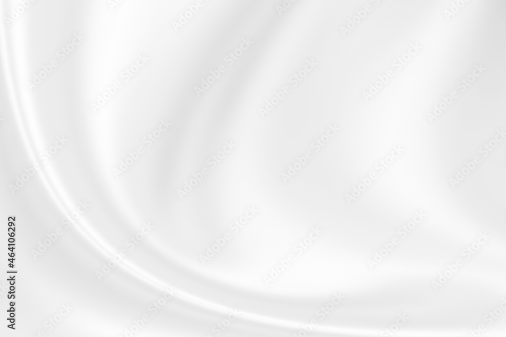 Abstract white fabric with soft wave texture background