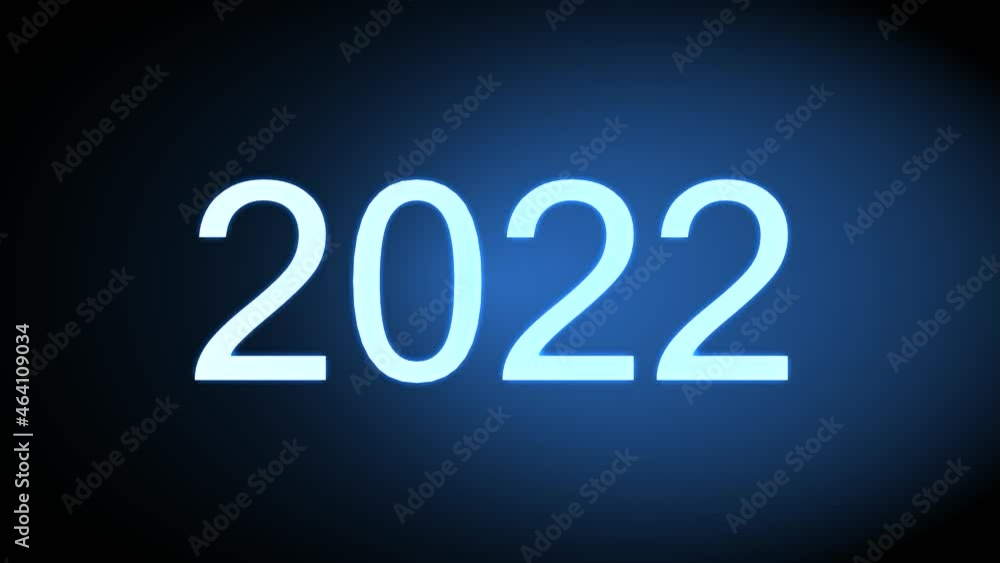 2022 happy New Year glowing on dark background winter holiday template 2022 happy New Year glowing on dark background winter holiday template