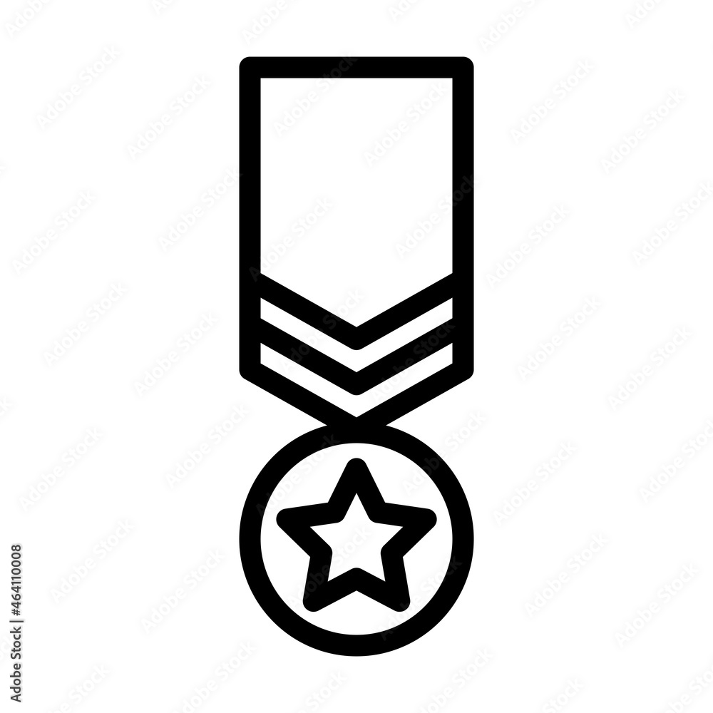 Military rank icon vector isolated on white background Military rank icon vector isolated on white background