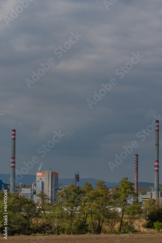 Wallpaper Mural Block of flats in Steti town in central Bohemia in autumn color day Torontodigital.ca