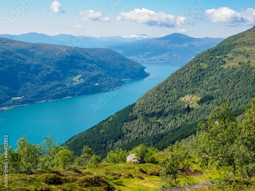 Innvikfjorden from Skredfjellet top, Norway
