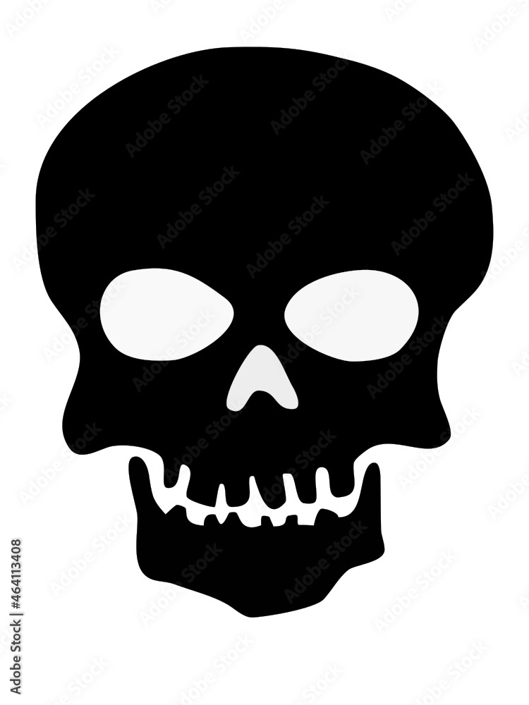 human skull vector in Halloween 