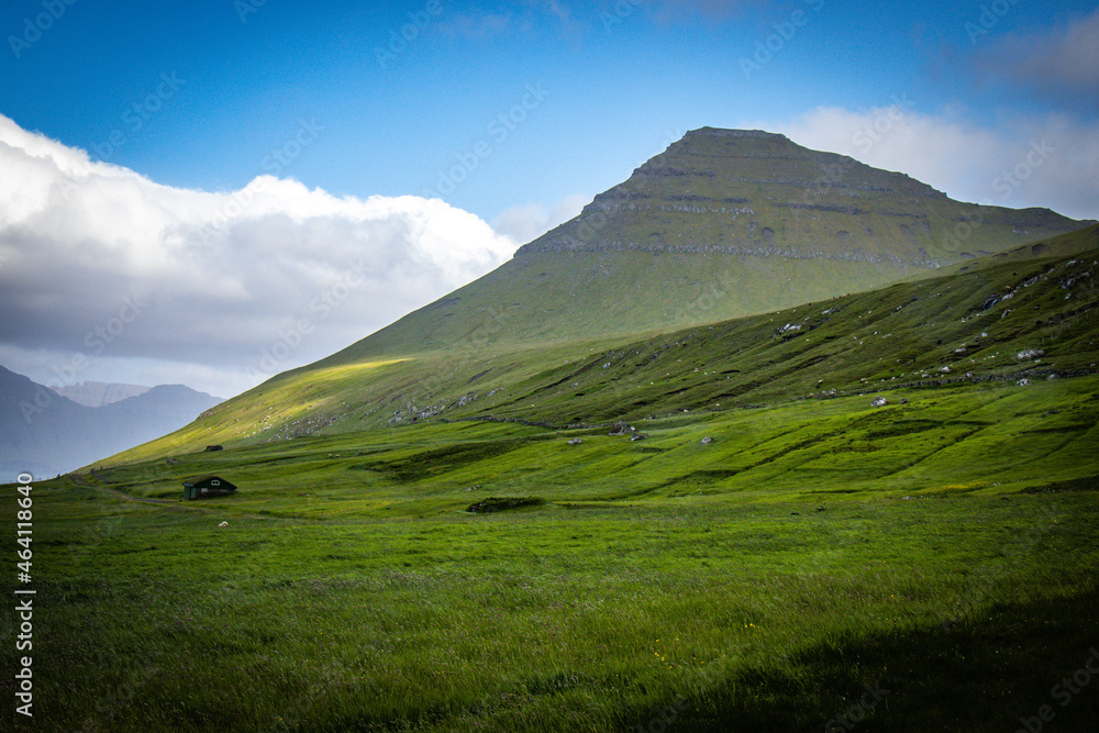 mountains near gjogv, faroe islands, eysturoy, north atlantic europe mountains near gjogv, faroe islands, eysturoy, north atlantic europe