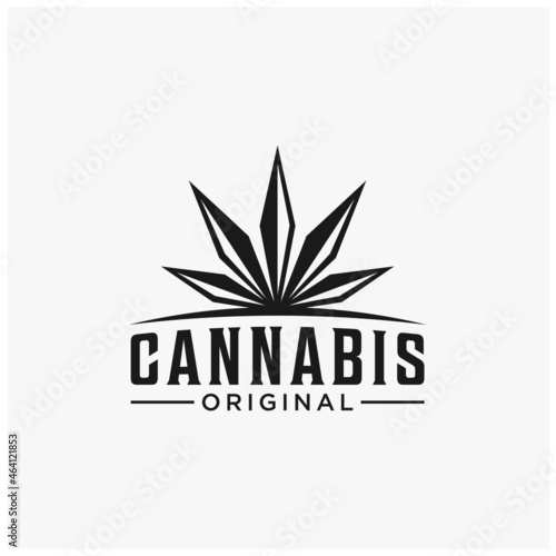 black and white cannabis logo inspirations