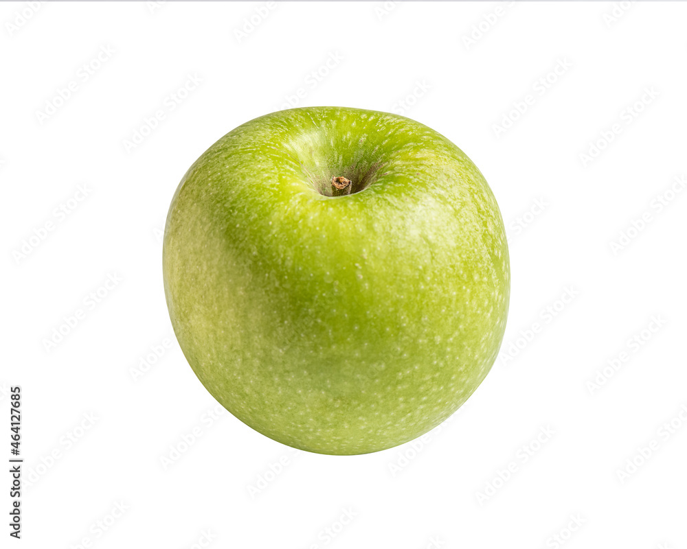 juicy organic green apple isolated on white juicy organic green apple isolated on white