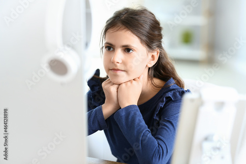 Cute little programmer at t...