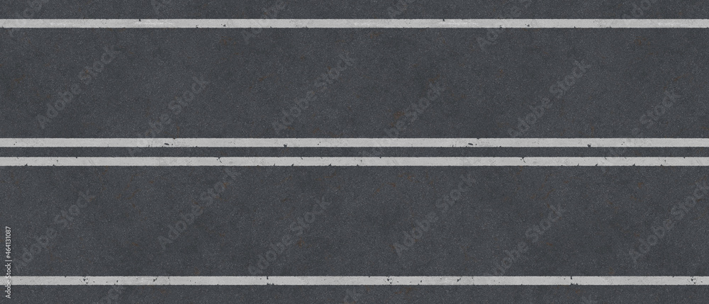 road with white double line