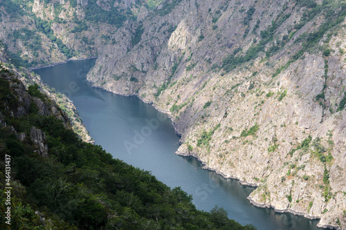 Top view of the Sil Canyon in Ribeira Sacra, Galicia.