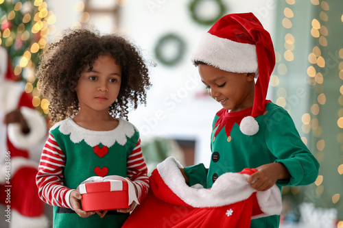 Two diverse children in chr...