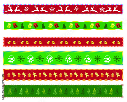 Obraz na płótnie Set of christmas elements, banners w salonie