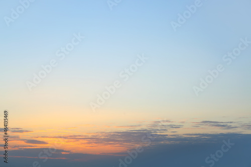 Fototapeta Naklejka Na Ścianę i Meble -  View of beautiful sky with clouds at sunrise