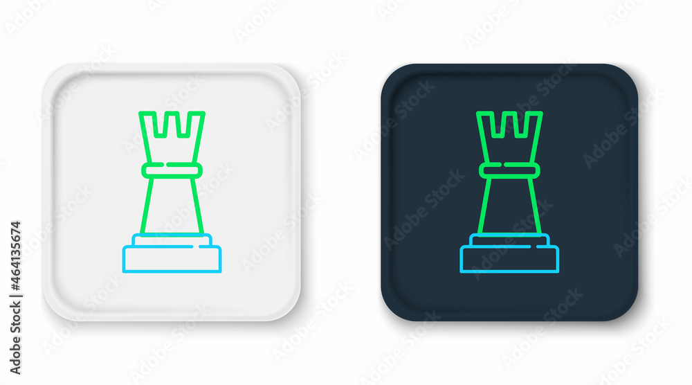 Line Chess icon isolated on white background. Business strategy. Game, management, finance. Colorful outline concept. Vector Line Chess icon isolated on white background. Business strategy. Game, management, finance. Colorful outline concept. Vector