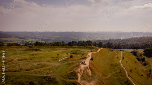 Aerial landscape view of beacon 