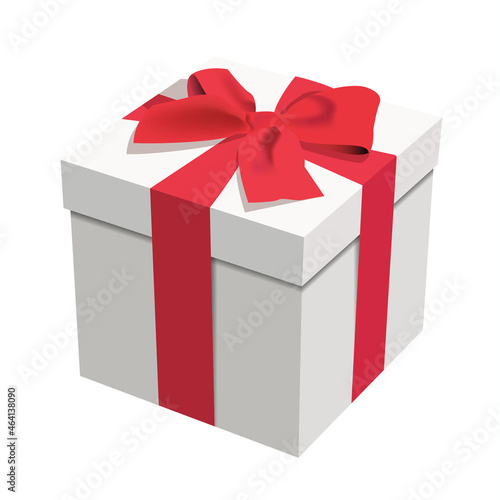 Christmas Gift Box vector isolated