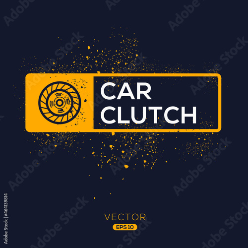 Creative (Car clutch) Icon ,Vector sign.