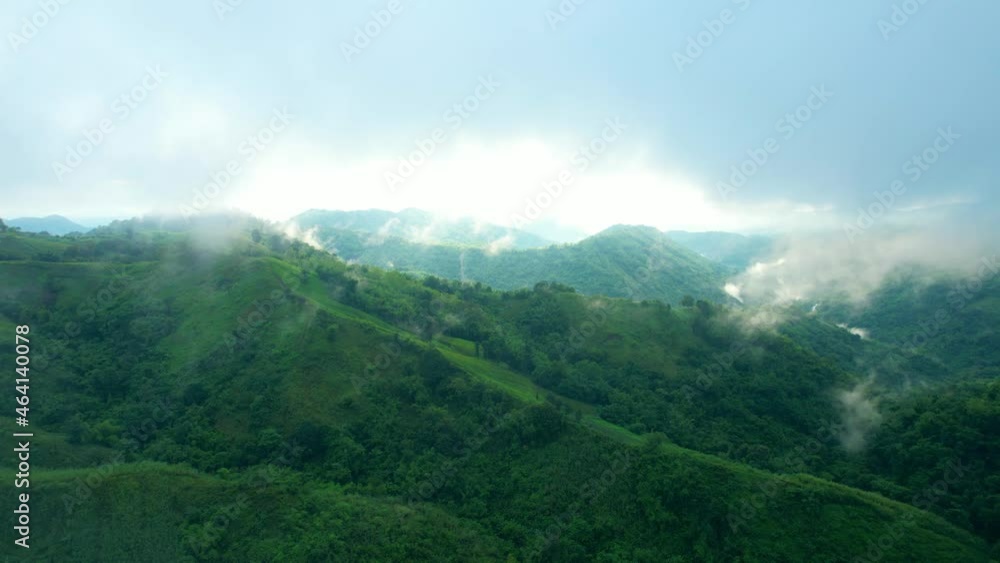 4K Aerial Drone shot flying over beautiful mountain ridge in rural jungle bush forest. flying over green forests. Mystic and foggy drone flight over the canopy primary tropical rainforest.
4K Aerial Drone shot flying over beautiful mountain ridge in rural jungle bush forest. flying over green forests. Mystic and foggy drone flight over the canopy primary tropical rainforest.