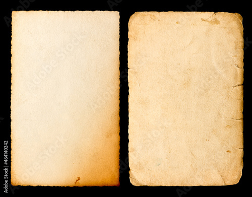 Canvas-taulu Grungy paper sheet torn edges isolated Scrapbooking object