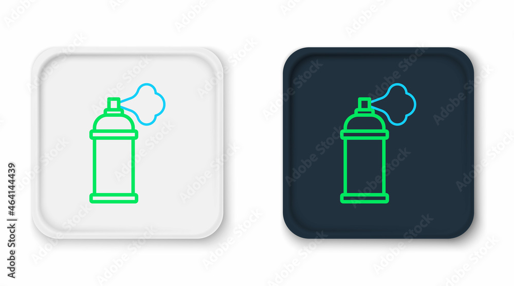 Line Paint spray can icon isolated on white background. Colorful outline concept. Vector Line Paint spray can icon isolated on white background. Colorful outline concept. Vector
