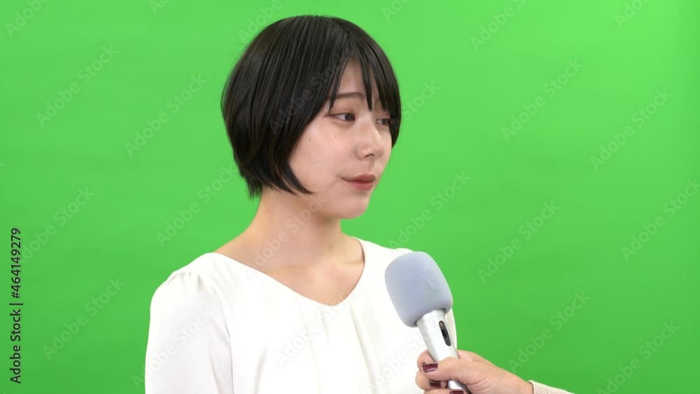 クロマキー インタビュー 20代女性 クロマキー インタビュー 20代女性