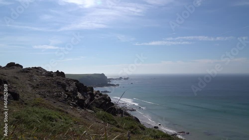 The cliffs near Kynance Cove in Cornwall, UK. 07.09.21 photo