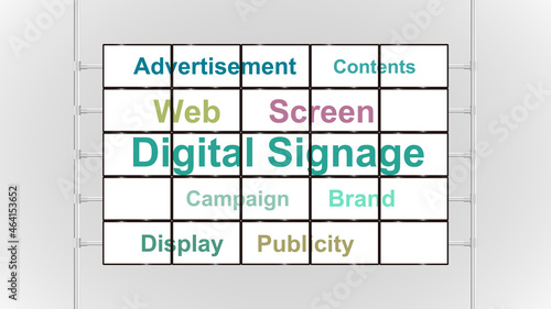 Multi-screen digital signage solution sample.