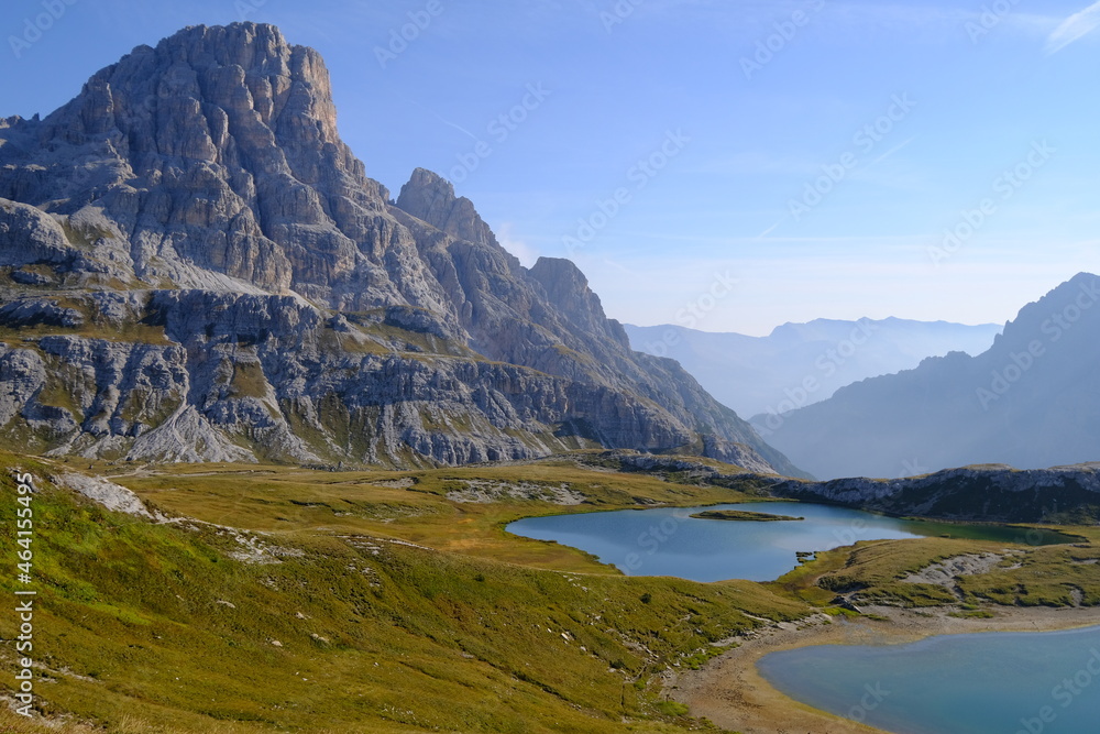Lake In The Mountains. Tre Cime Di Lavaredo, Dolomites, Italy