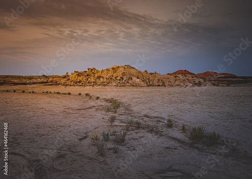 Strange  figures made of clay and stone. An unusual place on Earth in Beast  New Mexico