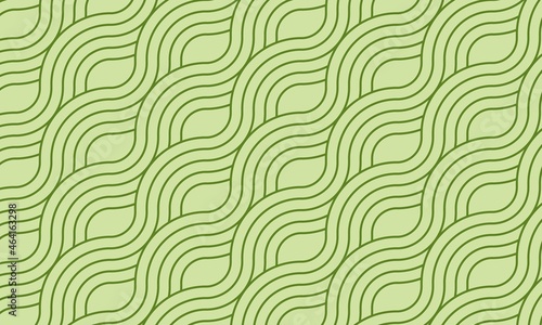 Smooth Zig Zag Geometric Pattern Dark Lines On Light Green Background