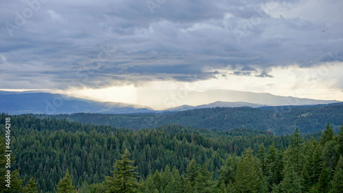 clouds over the mountains