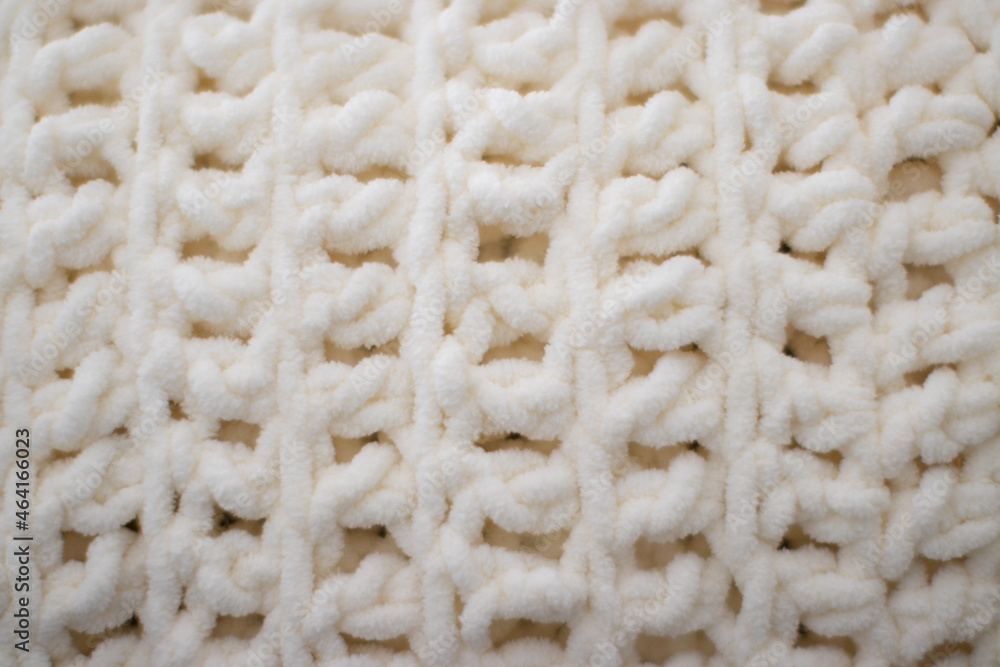 Ivory White Yarn Pattern Texture Closeup Background Ivory White Yarn Pattern Texture Closeup Background