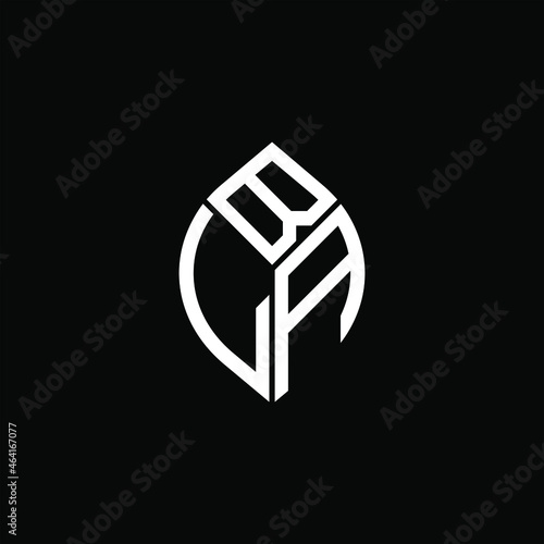 BLA letter logo creative design. BLA unique design
