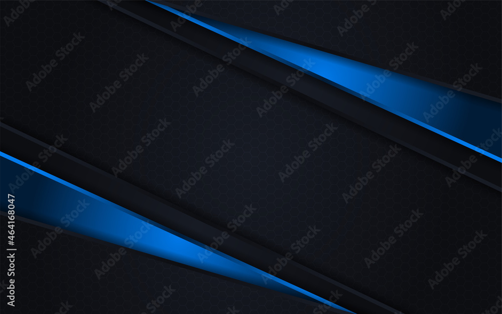 Abstract Black and Gradient Blue Lines Combination Background Design. Abstract Black and Gradient Blue Lines Combination Background Design.