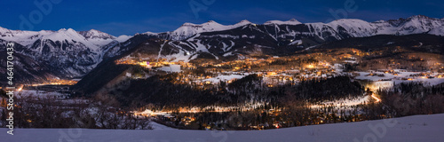 Telluride, Colorado with the San Juan Mountains with Mountain Village