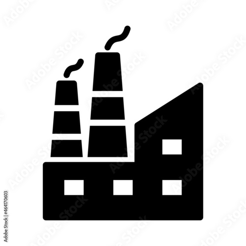 Factory Icon Design Vector Template Illustration Sign And Symbol