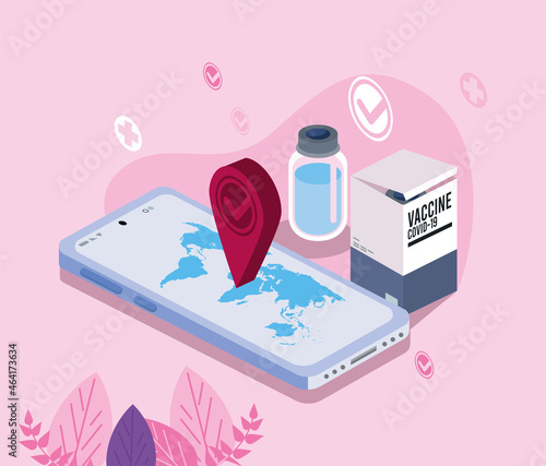 vaccine and smartphone