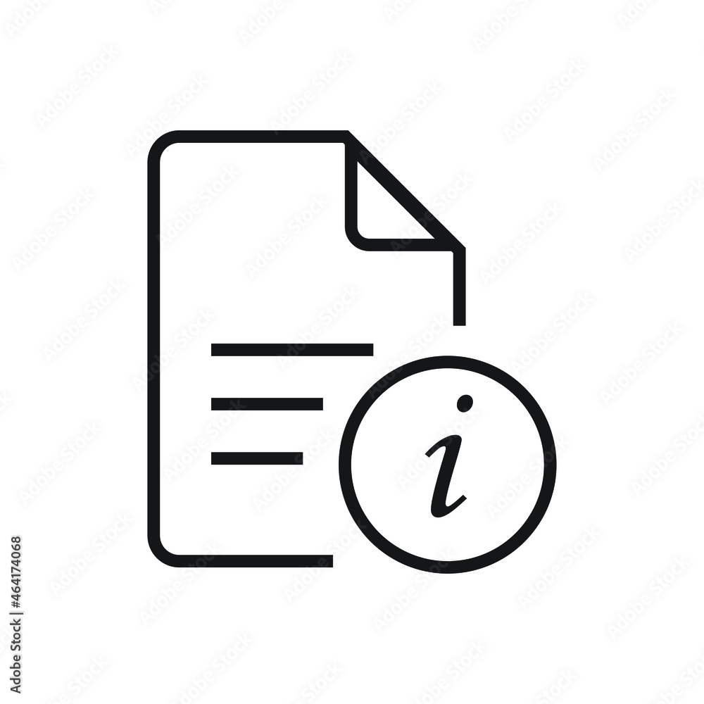 Info document icon design vector illustration Info document icon design vector illustration