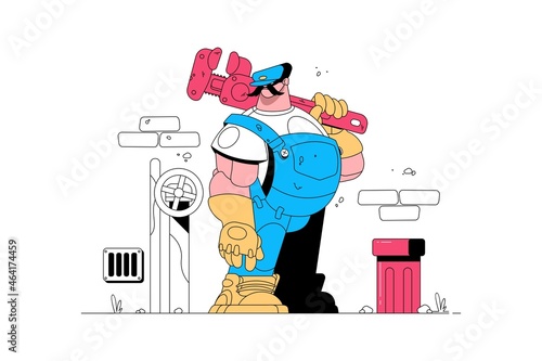 Qualified plumber man